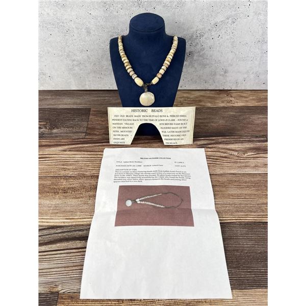 Native American Indian Buffalo Bone Necklace