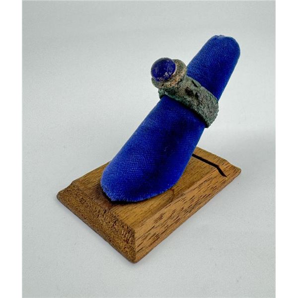 Brass & Glass Fur Trade Ring