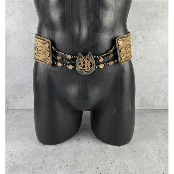 Antique Piteado Charro Mexican Cowboy Belt