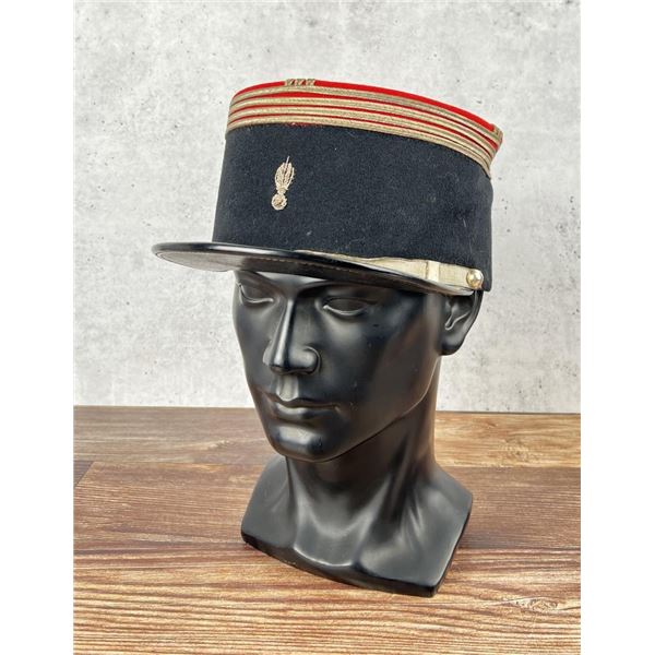 WWII French Army Artillery Kepi Hat