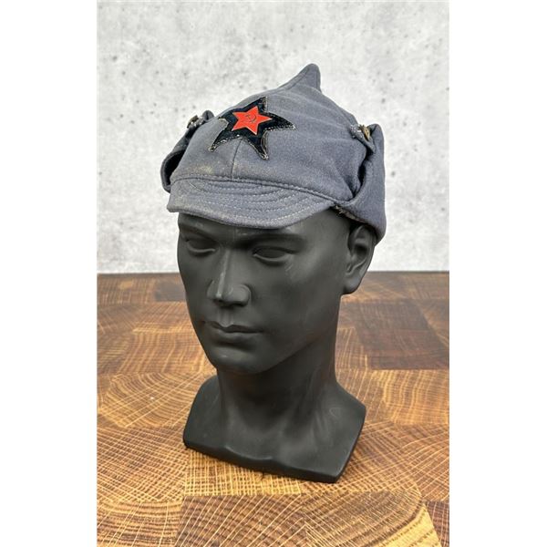 WW2 Soviet Russian Budenovka Winter Cap Hat