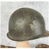 Image 12 : WW2 M1 Fixed Bail Front Seam Army Helmet