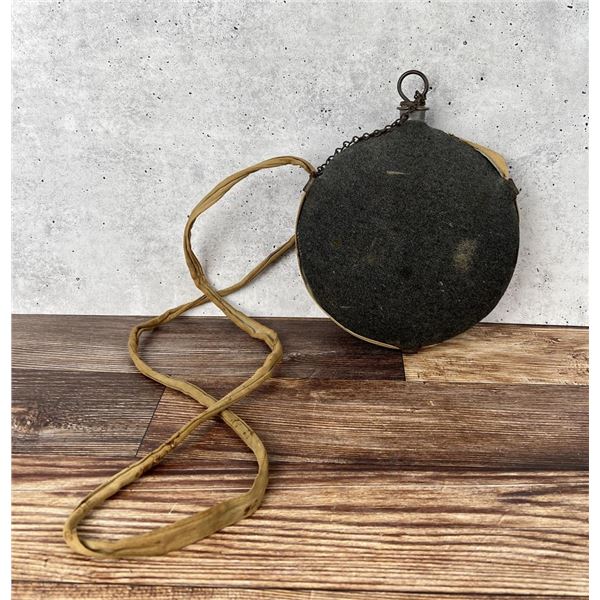 Civil War 1858 Smooth US Army Canteen Blue Wool