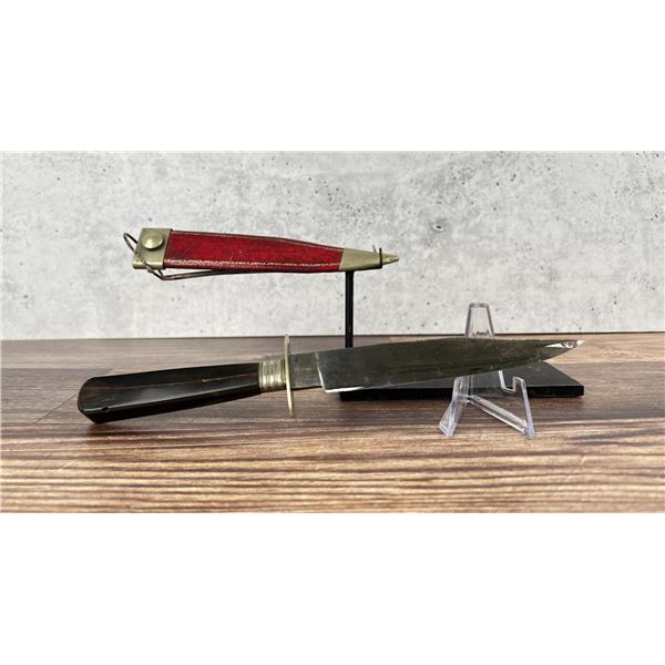 Civil War Era Sheffield Etched Blade Bowie Knife