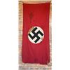Image 1 : WW2 German NSDAP Battle Worn Banner Flag