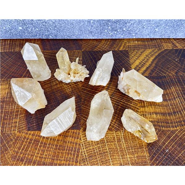 Tangerine Lemurian Quartz Crystals