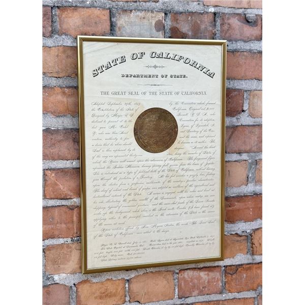 The Great Seal of California Broadside