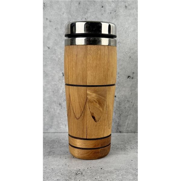 Custom Made Wood Coffee Tumbler