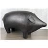 Image 1 : Omersa Leather Pig Footstool Ottoman