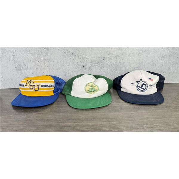 Collection of Vintage Snapback Hats
