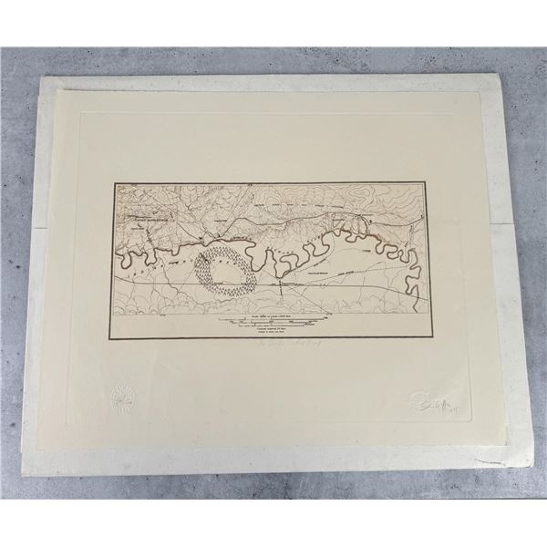 Edward Curtis The Custer Map Limited Edition