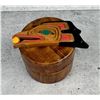 Artie George Salish Carved Raven Box Canada