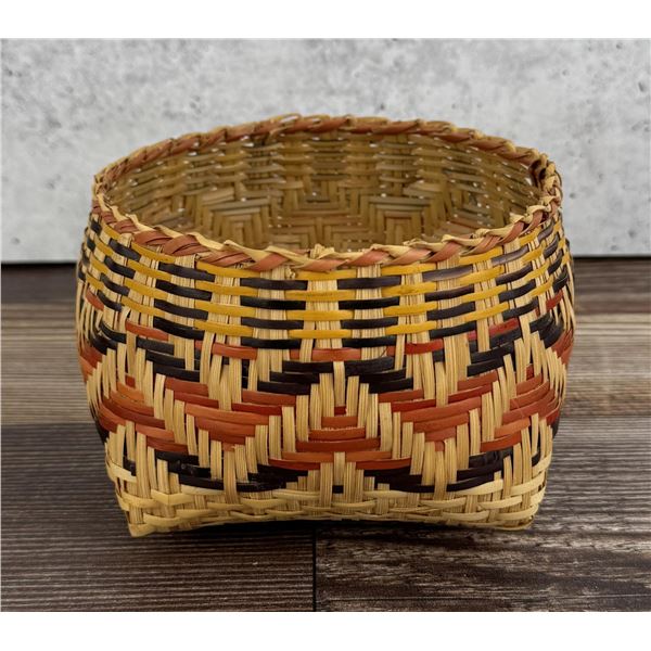 Chitimacha Native American Indian Rivercane Basket