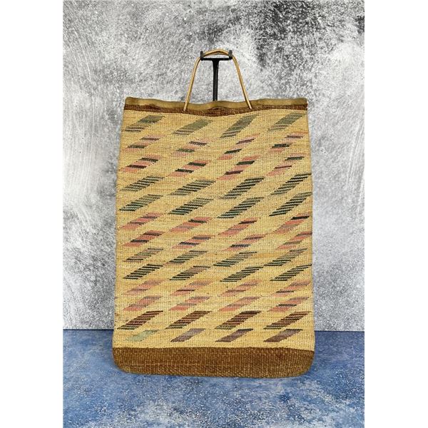 Antique Nez Perce Indian Woven Corn Husk Bag