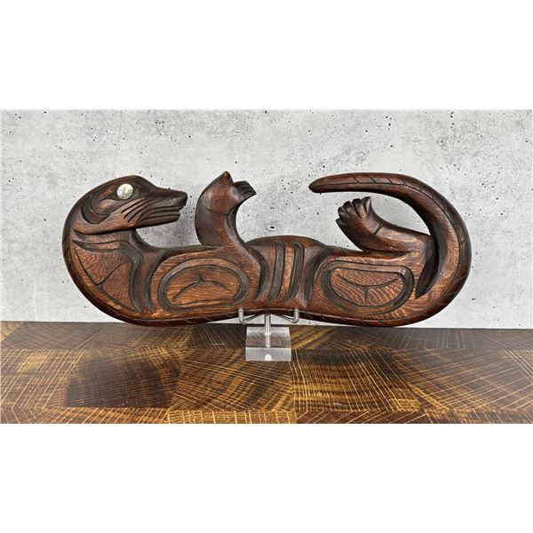 Haida Indian Coastal Salish Sea Otter Carving