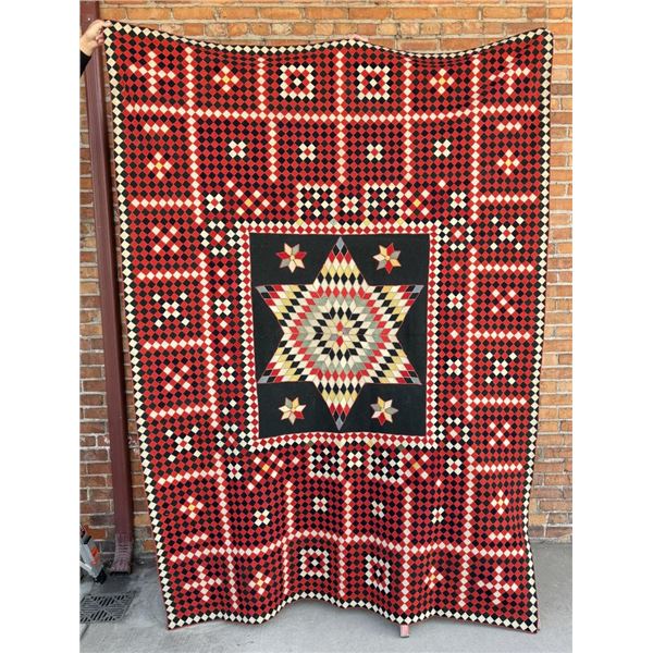 Revolutionary War Wool Intarsia Table Cover