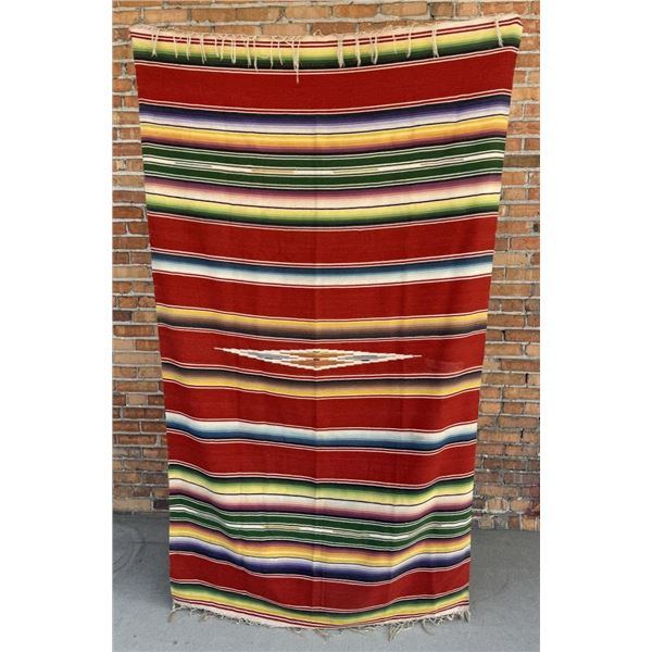 Mexican Wool Serape Saltillo Blanket