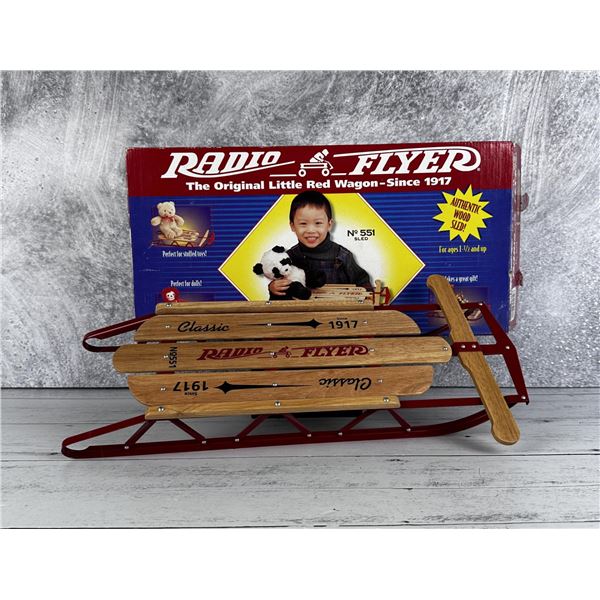 Radio Flyer Wood Sled