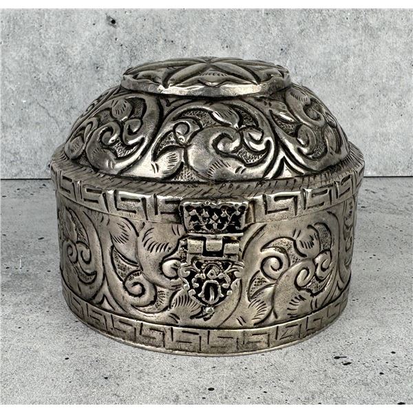 Silver Plated Burmese Jewelry Box