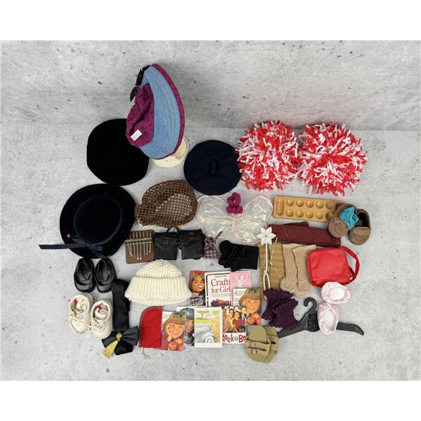 Group American Girl Doll Shoes Hats Clothes