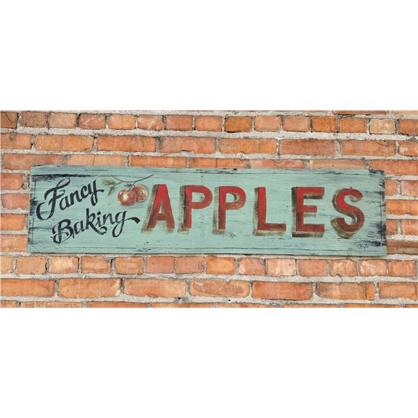 Fancy Baking Apples Handpainted Wooden Sign