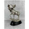 Image 1 : Silvertone Moose Statue Sculpture