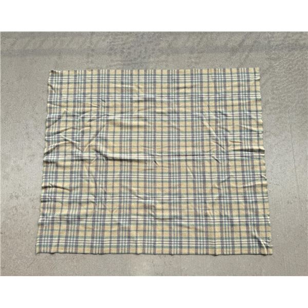 Vintage Plaid Wool Blanket