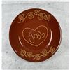 Image 1 : Swinging Bridge Pottery Redware Plate
