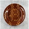 Image 1 : Turtle Creek Potters Slip Decorated Redware Plate