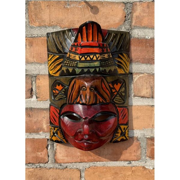 Guatemala Folk Art Carved Wood Mask