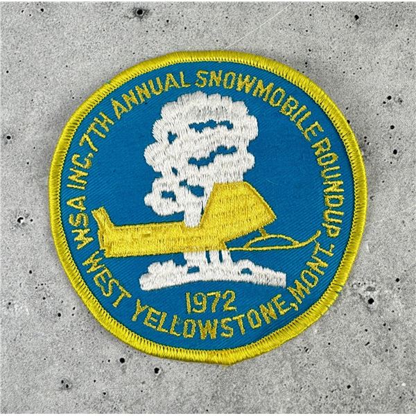 West Yellowstone Montana Snowmobile Jubilee Patch