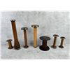 Image 2 : Group Of Textile Mill Wooden Yarn Spools