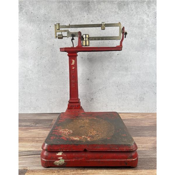 Howe Cast Iron Double Beam Platform Scale
