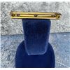 Image 3 : 14K Gold Amethyst Bar Pin