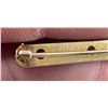 Image 4 : 14K Gold Amethyst Bar Pin