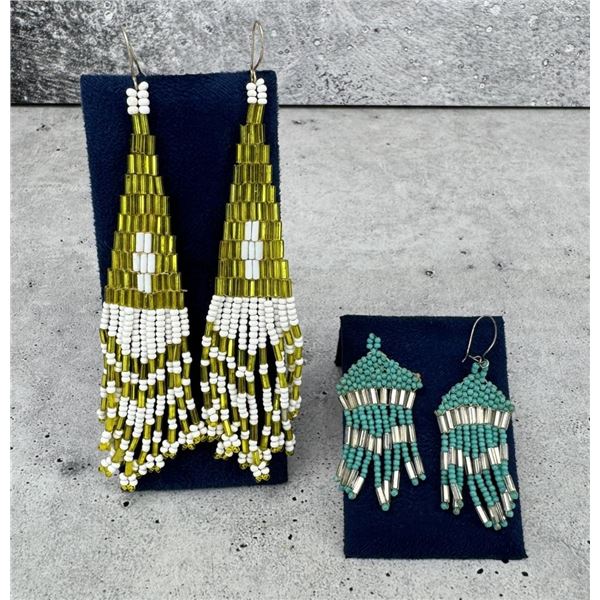 Beaded Native American Indian Earrings