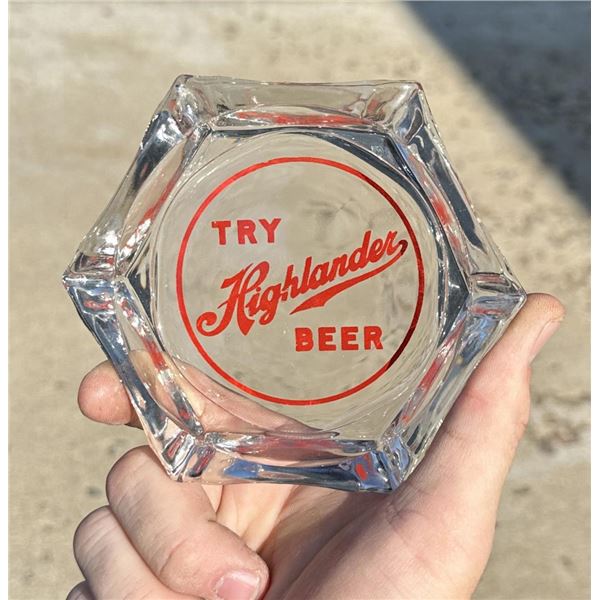 Highlander Beer Ashtray Missoula Montana