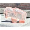 Image 1 : Carved Rose Quartz Buffalo Fetish