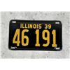 Image 1 : 1939 Illinois Automobile License Plate