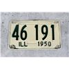 Image 1 : 1950 Illinois Automobile License Plate