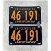 Image 1 : 1955 Illinois Automobile License Plates