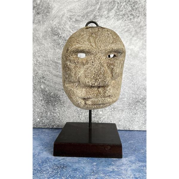 Antique Inuit Eskimo Whale Bone Mask