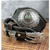 Image 1 : Navajo Sterling Silver Turquoise Concho Belt