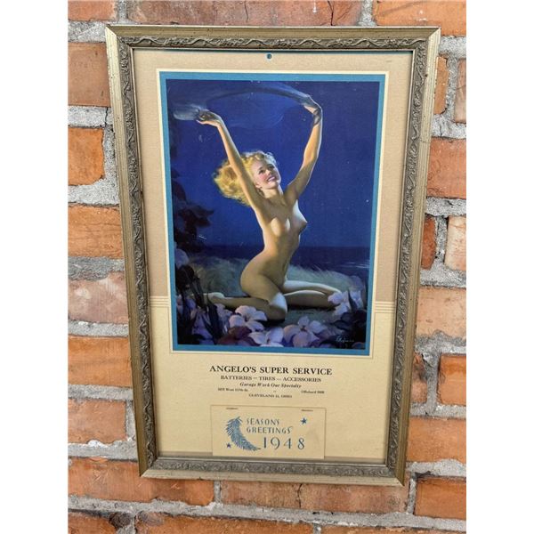 Gil Elvgren Gay Nymph Nude Calendar Ohio 1948