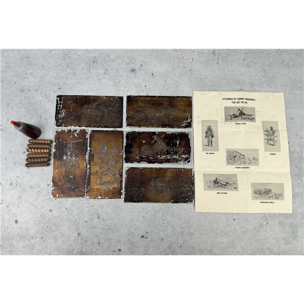 Sandy Ingersoll Engraving Etching Plates Set