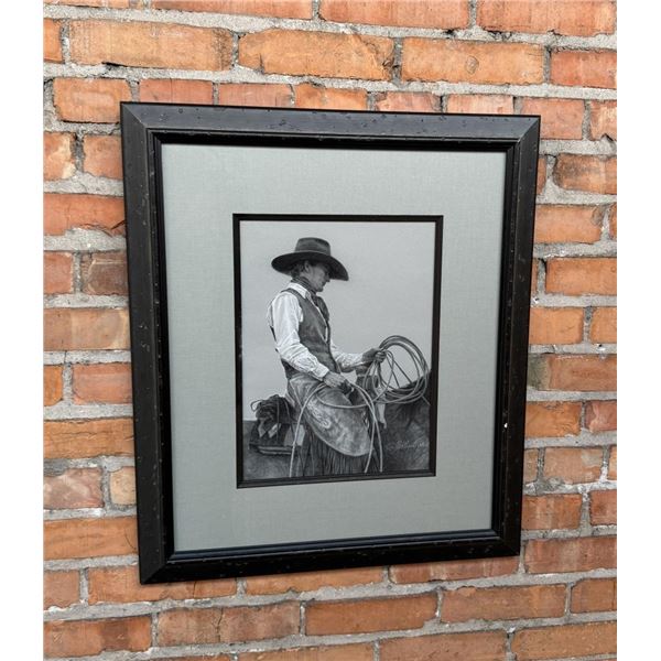 Carrie L Fogwell Ballantyne Pencil Cowboy Drawing