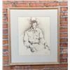 Image 1 : John Giarrizo Cowboy Mixed Media Drawing