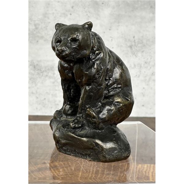 Philip R Goodwin Seated Bear Bronze