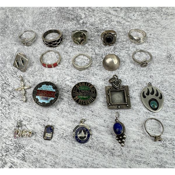 Group Of Sterling Silver Jewelry