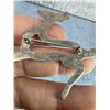 Image 3 : Navajo Sterling Silver Turquoise Deer Brooch